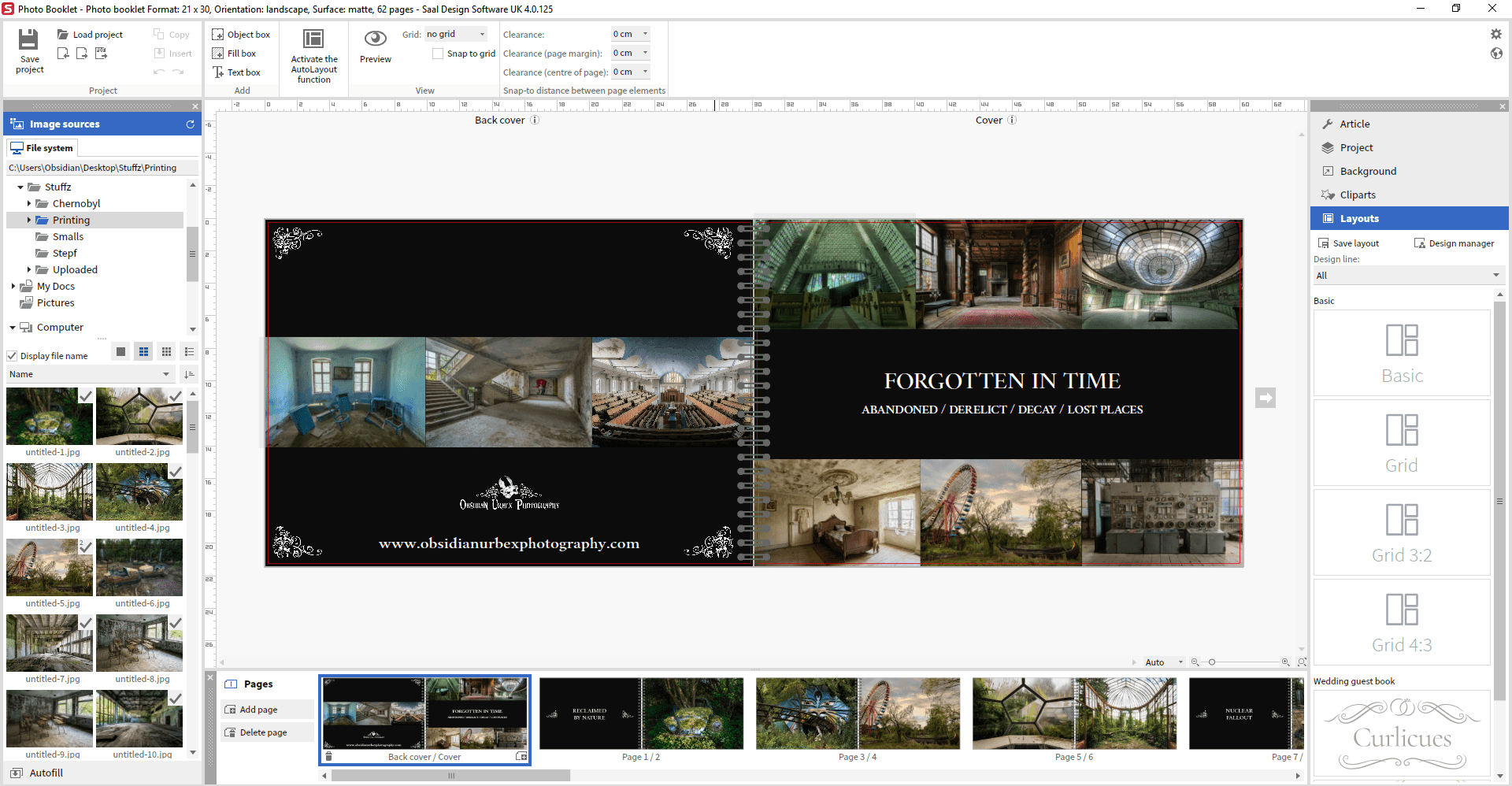 Saal Digital Photo Software Screenshot Obsidian Urbex Photography