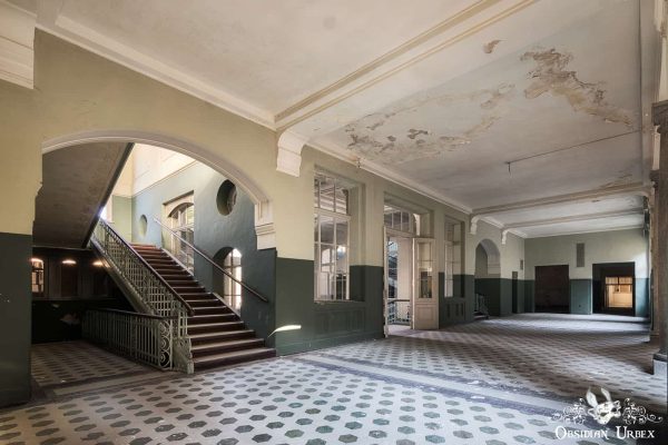 Beelitz Heilstätten Germany Mens Sanatorium Main Entrance Corridor Intersection