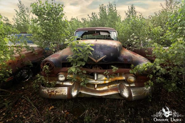 Sunset American Junkyard USA 1950s Cadillac Coupe deVille