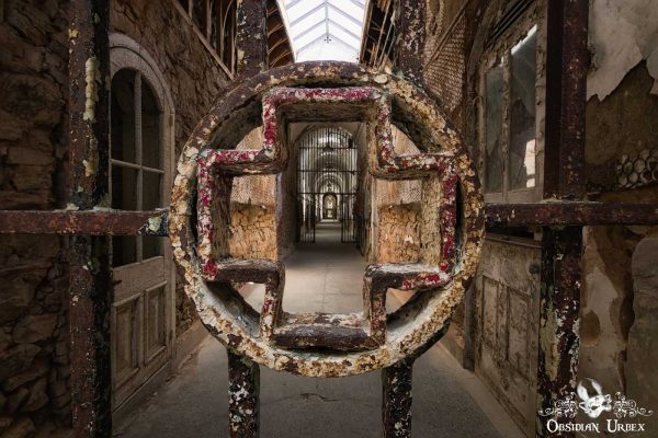 Eastern State Penitentiary Pennsylvania USA Cell Block 3 Medical Wing Gate