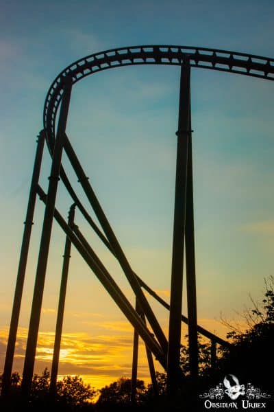 Camelot Theme Park England UK Abandoned Knightmare Rollercoaster Sunset