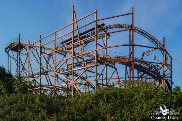 Camelot Theme Park England UK Rusting Abandoned Knightmare Rollercoaster