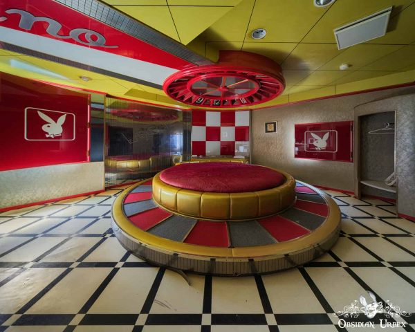 Spaceship Love Hotel Japan Haikyo Las Vegas Playboy Bunny Roulette Bed