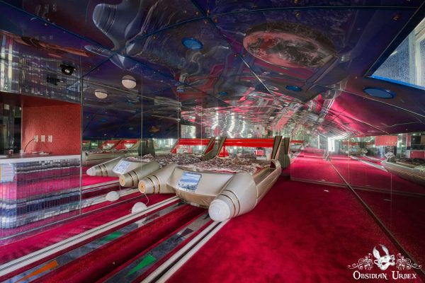 Spaceship Love Hotel Japan Haikyo Rocket Ship Moving Bed
