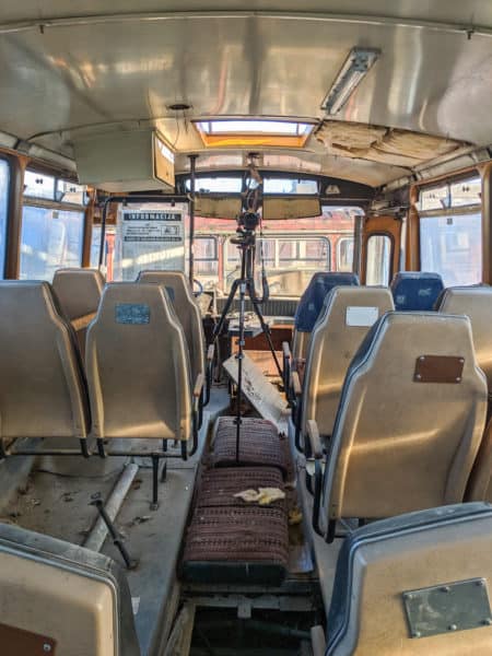 The Baltics Tour 2019 Inside Old Soviet Era Bus in Lithuania