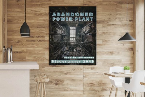 Poster Graphic Art Large Format Print of Abandoned Bladerunner Power Plant Urbex Urban Exploration