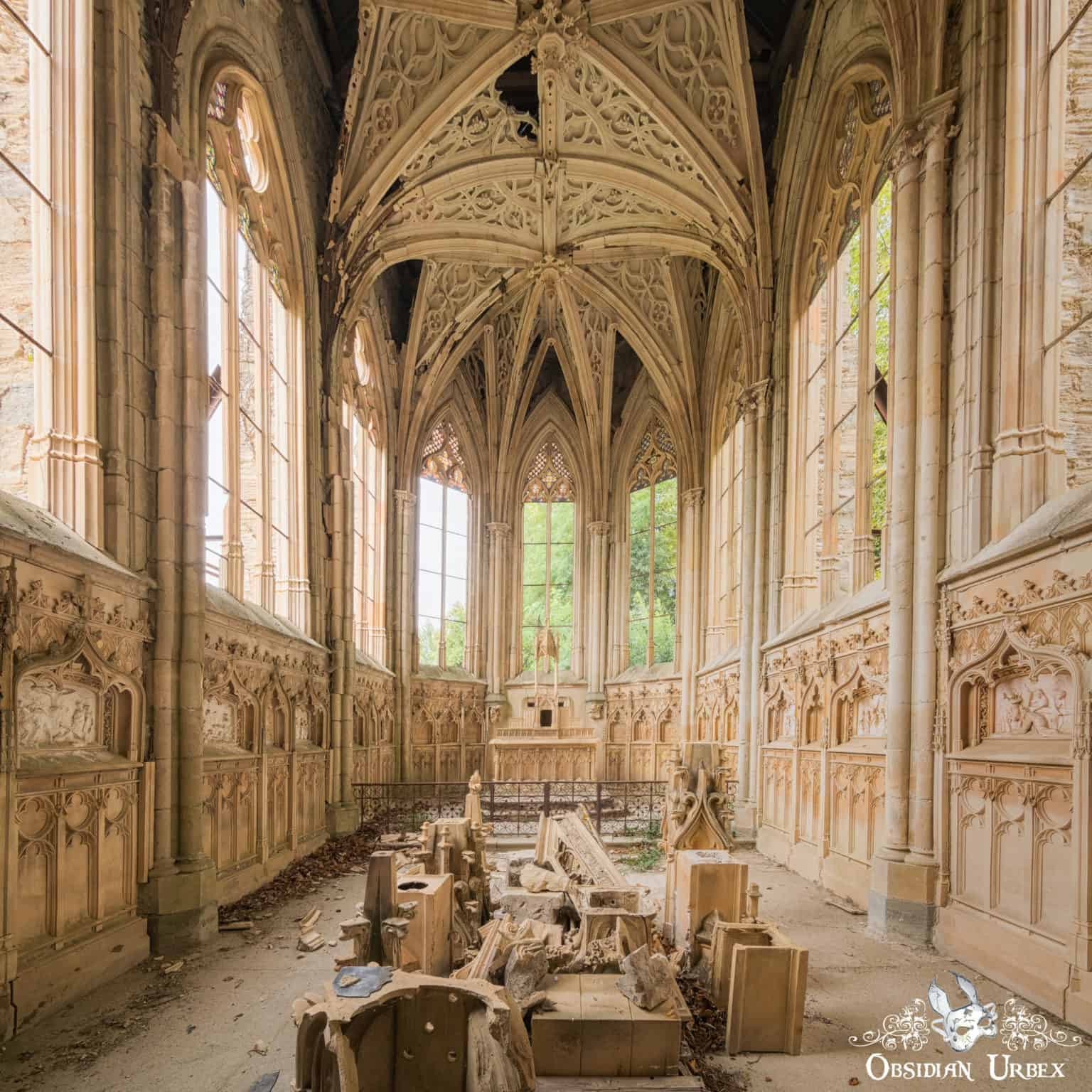 La Chapelle de L'ange au Violon, France Obsidian Urbex Photography