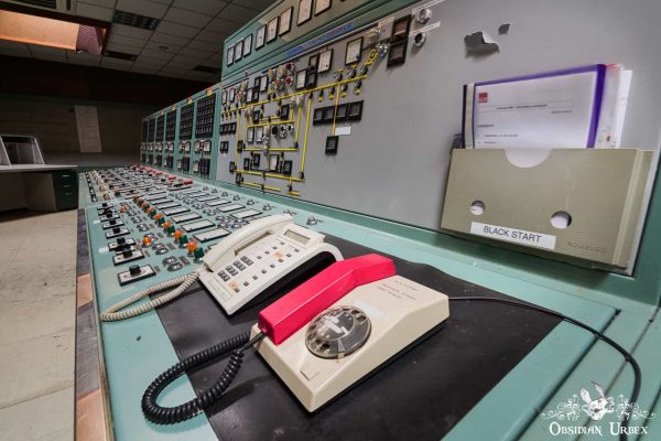 Diesel Farm Power Plant Belgium Emergency Red Phone In Black Start Control Room