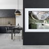 The All Seeing Eye An Abandoned Art Deco Powerstation Control Room Framed Fine Art Print By Obsidian Urbex Photography In Kitchen