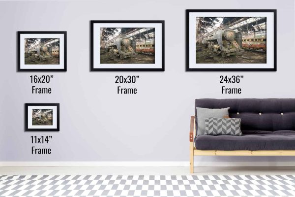 The Rusted Soviet Star Framed Fine Art Print By Obsidian Urbex Photography Black Frame Comparison