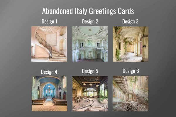 Greeting Cards Abandoned Italy Series Urban Exploration Places Gift By Obsidian Urbex Photography Numbered Designs