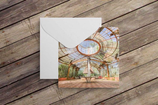 Greeting Cards Abandoned France Series Urban Exploration Places Gift By Obsidian Urbex Photography Card Reverse