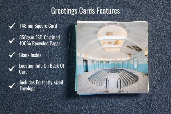 Greeting Cards Abandoned France Series Urban Exploration Places Gift By Obsidian Urbex Photography Key Product Features