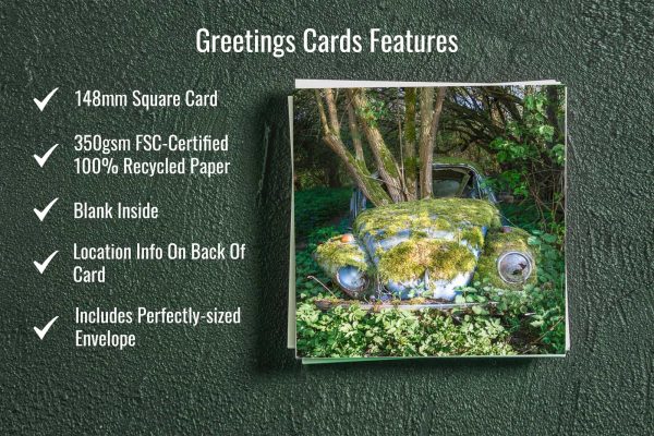 Greeting Cards Reclaimed By Nature Series Urban Exploration Places Gift By Obsidian Urbex Photography Key Product Features