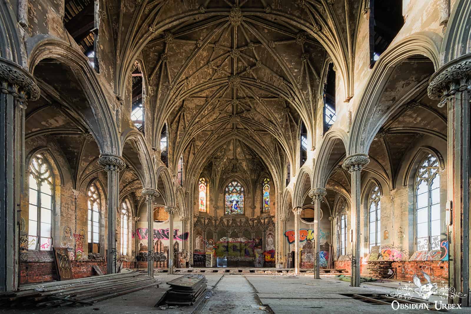 Gothic Revival Church, USA - Obsidian Urbex Photography, Urban Exploration