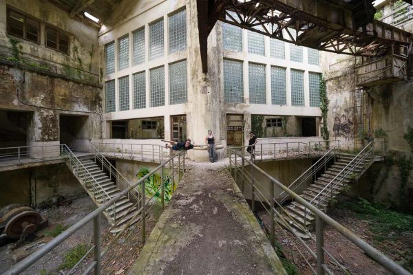 Italy Summer 2021 The Industry and Morgue Tour Selfie In Hydro Power Plant