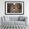 Primum Non Nocere Abandoned Prison Medical Wing Framed Fine Art Print By Obsidian Urbex Photography Above Sofa