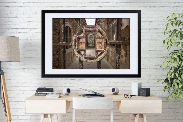 Primum Non Nocere Abandoned Prison Medical Wing Framed Fine Art Print By Obsidian Urbex Photography On Office Wall