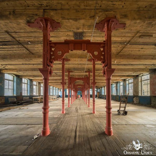 Victorian London Movie Set Mill Steel Ceiling Supports