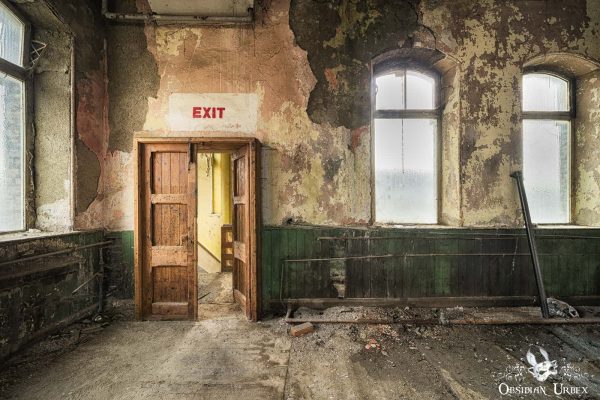Victorian London Movie Set Old Mill Fire Exit
