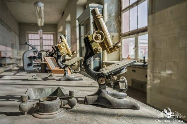 Medical Research Institute Portugal Old Brass Microscope