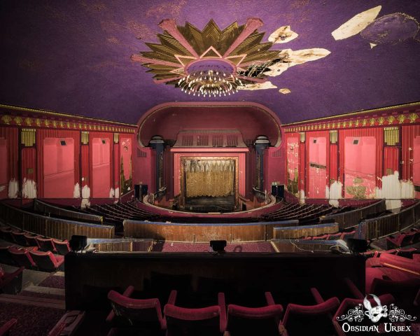 Purple Art Deco Cinema England Abandoned For 25 Years