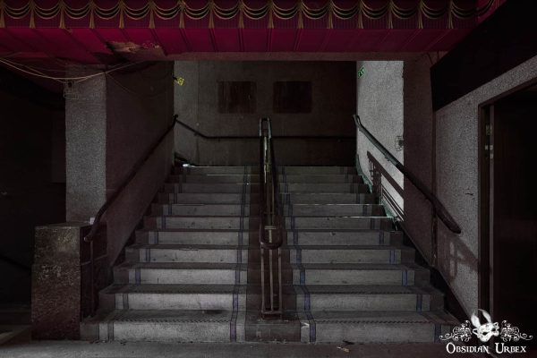 Purple Art Deco Cinema England Entrance Foyer Stairs