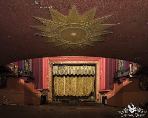 Purple Art Deco Cinema England Lower Floor Stalls Area