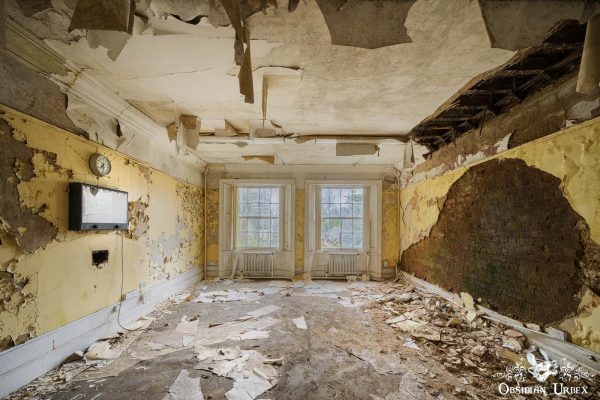 Standish Hospital England Yellow Decaying Room