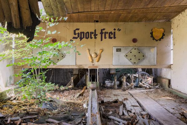 Kegelbahn GDR Nine Pin Bowling Alley Germany Featured Image