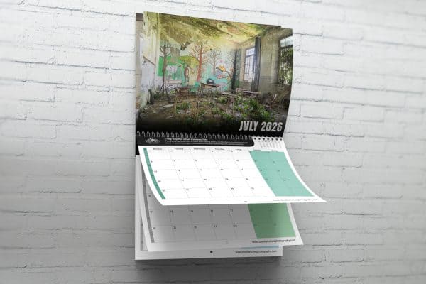 Beautiful Abandoned Places Calendar 2026 Urban Exploration By Obsidian Urbex Photo Previews By Month